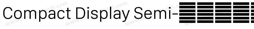 Compact Display Semi字体转换